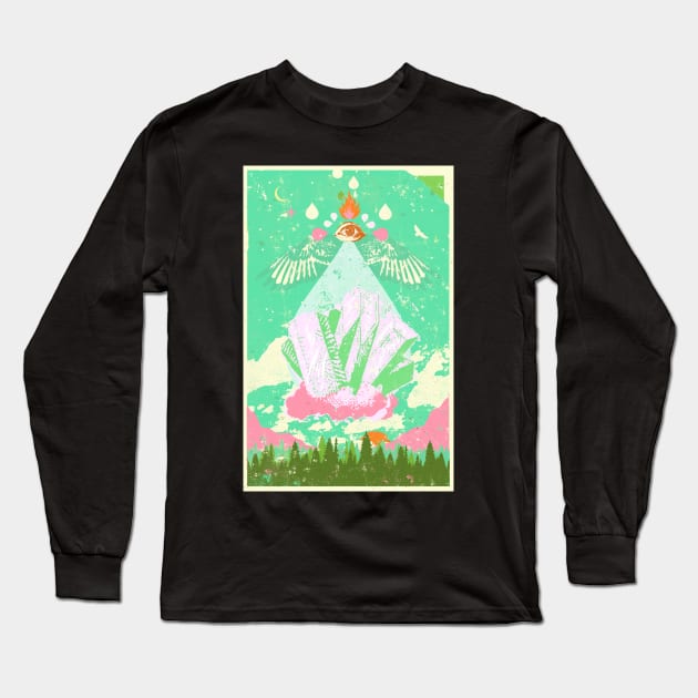 NATURE'S CRYSTAL Long Sleeve T-Shirt by Showdeer
